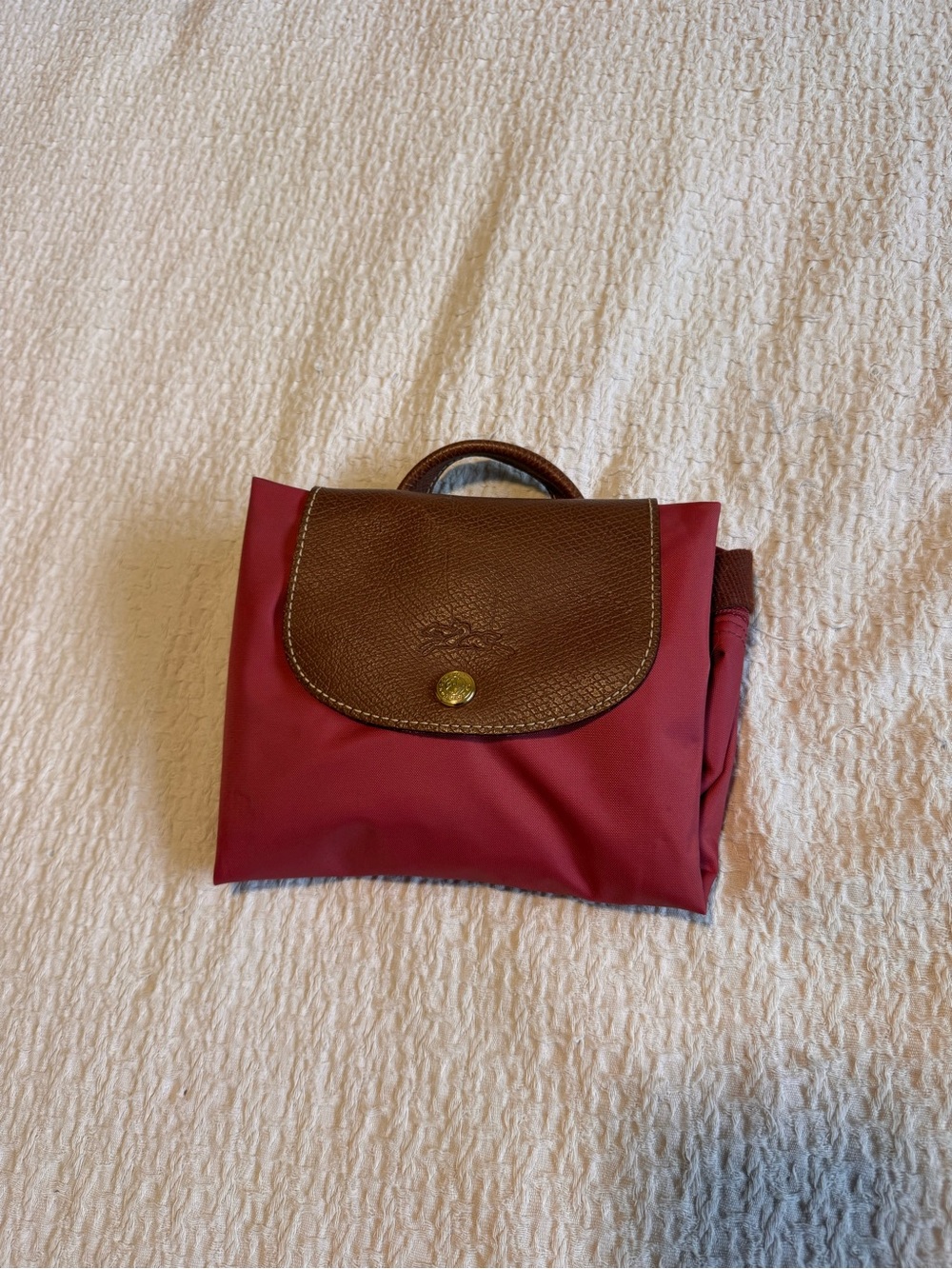 Longchamp Pink Le Pilage small backpack - Picture 2 of 3